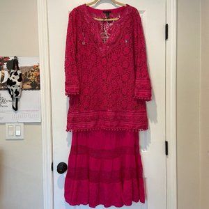 Chico's Black Label Set- Skirt and Top